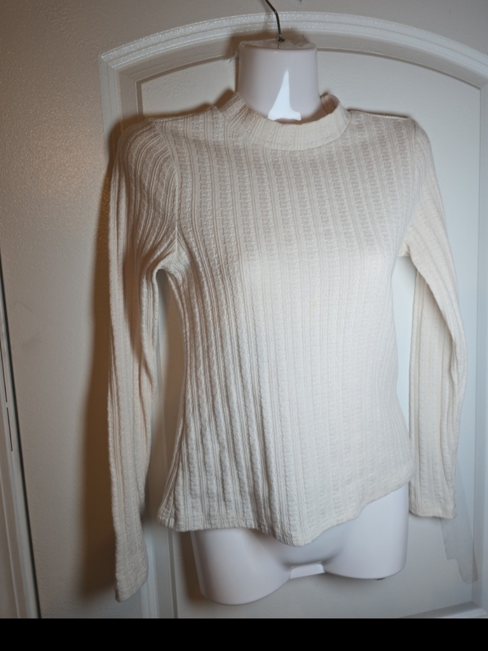 Coco + Jaimeson ribbed long sleeve top Small